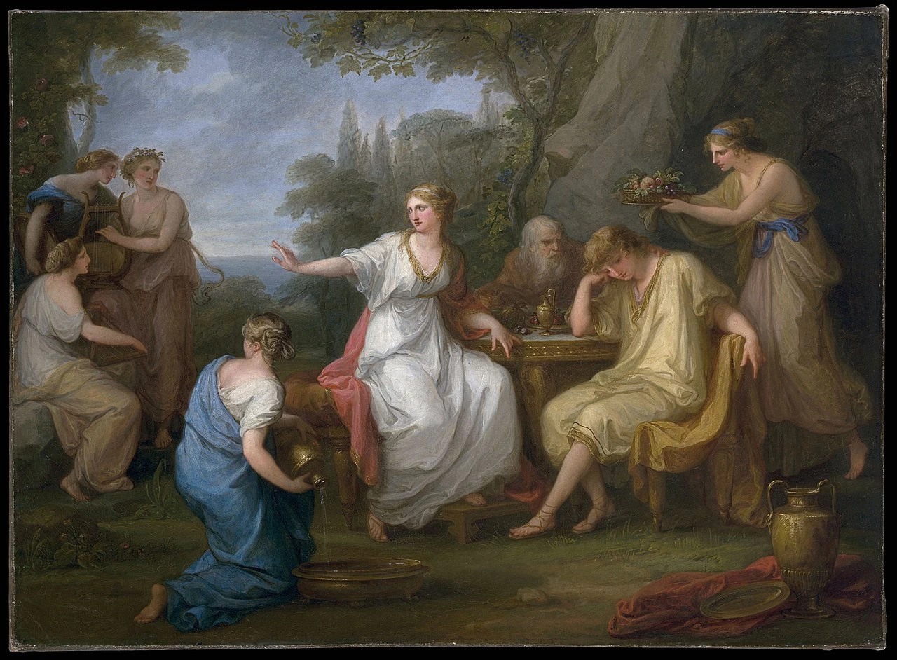 Angelika Kauffmann - Il dolore di Telemaco, Metropolitan Museum of Art, New York